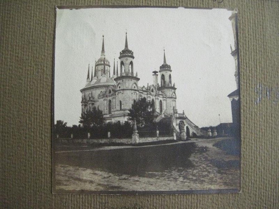 Московская обл., Раменский р-н, с. Быково. Усадьба Быково (Марьино). Владимирская церковь Общий вид. Лист 11, Начало XX века